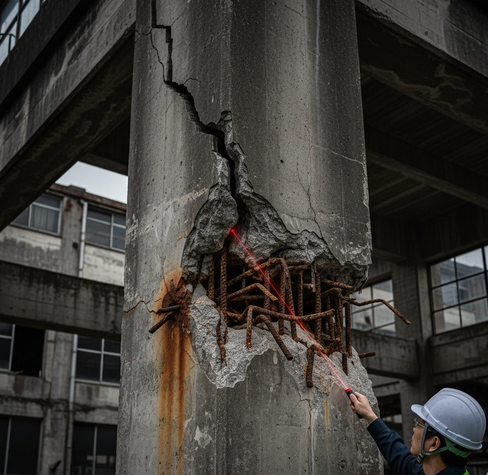 🏢 築30年超のRC造ビル・工場管理者必見！「見過ごしてはいけない」コンクリート劣化サインと初期の耐震診断タイミング