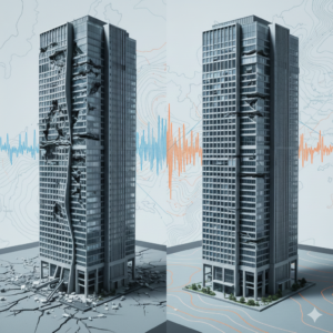 🌋 内陸直下型vs海溝型：揺れ方の違いによって変わる大規模建築物のダメージ箇所の特定