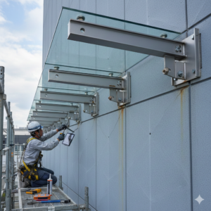 🏗️ 庇（ひさし）と外壁パネルの耐震補強：落下事故を防ぐための接合部メンテナンス術