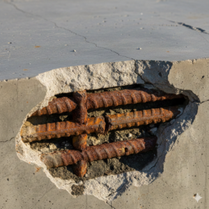 🏗️ コンクリート内部の「鉄筋腐食」非破壊検査：表面から見えない劣化が耐震性能に与える影響の判定