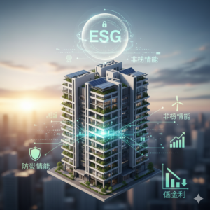 💰 【お金】ESG融資の獲得：建物の「防災性能」を非財務情報として開示し、低金利を勝ち取る方法