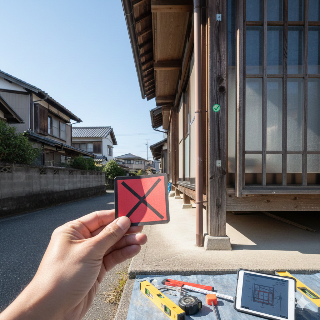🔍 【診断】応急危険度判定士の視点：震災直後に「赤紙」を貼られないための事前の構造チェック