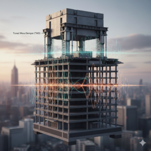 🌍 【地震】長周期地震動の「共振」を物理的に抑える：既存建築物に追加可能な「同調質量ダンパー（TMD）」の威力
